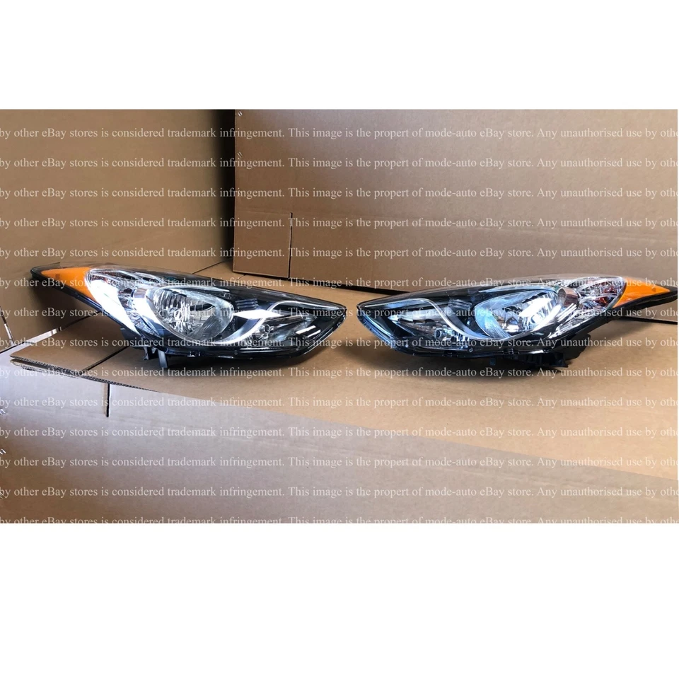 Par de faros halógenos 92101-3Y000 92102-3Y000 para Hyundai Elantra 2011 2013 Foto 2 de 4