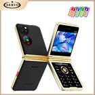 2.4" Unlocked Luxury Servo P21 Flip Mobile Cell Phones 4 Sim Card Magic Voice