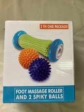 Pasnity Foot Massage Roller Spiky Ball Foot Pain Relief Massager Relieve Plantar
