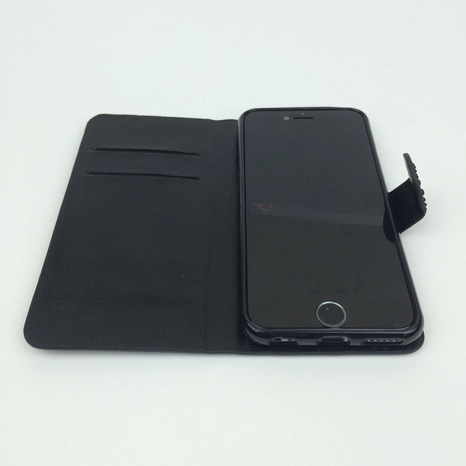 Diamante Jewel Bling Glitter Sparkly Leather Flip Wallet Case Cover For Phones - Image 3 of 4