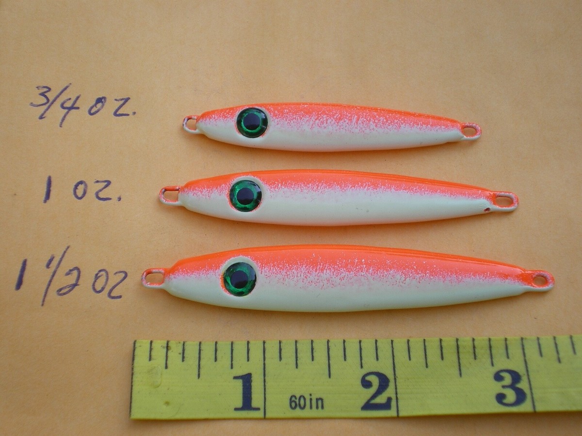 Lot De 30 Leurres Shad/jig/spoon - 1-1/2, 1 Et 3/4 Oz - 10 De Chaque Couleur Noir/Blanc