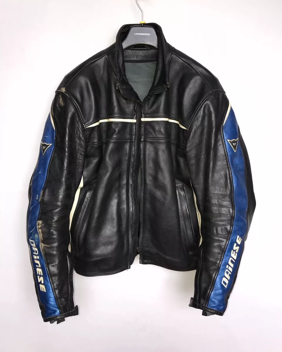 VINTAGE DAINESE MEN S MOTORCYCLE RIDING LEATHER JACKET SIZE 58