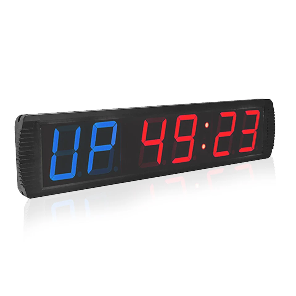 Big Gym Crossfit Clock LED Fitness Digital Countdown Interval Timer Wall Gym - Image 3 of 4