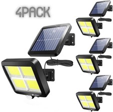4Pack LED Outdoor Solar Motion Sensor Flood Lamp PIR Security Wall Light Garden