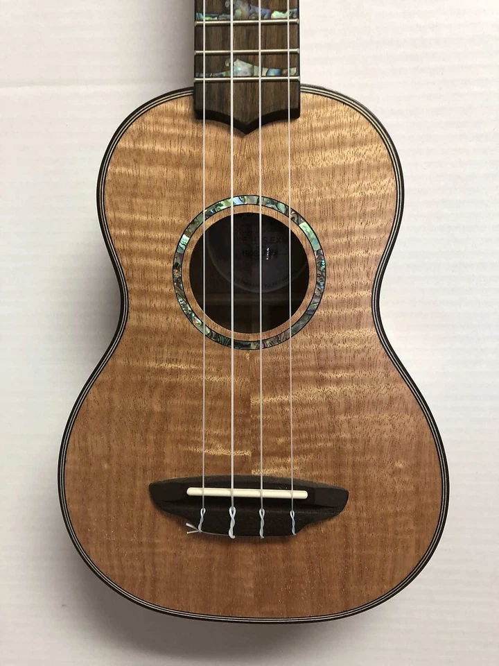 Luna High Tide Exotic Mahogany Soprano Ukulele - NEW UKE w/ Gig Bag - Image 3 of 4