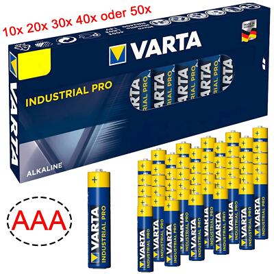 #SET# VARTA Industrial PRO Micro AAA LR03 LR 03 1.5V Batterien Alkaline Batterie