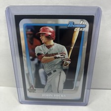 John Hicks 1st Rookie 2011 Bowman card BDPP1 Arizona Diamondbacks Prospect RC