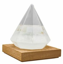 Maritime Deko Sturmglas in Diamantenform ca. 13 x 10 x 10 cm