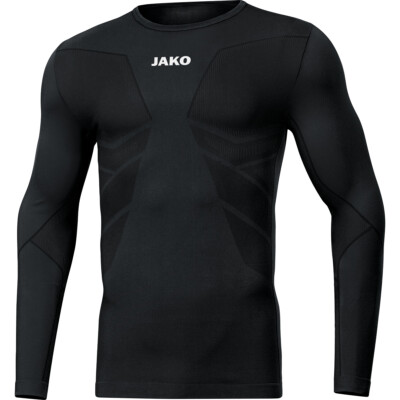 JAKO Kinder Thermo-Shirt Funktionsshirt lang schwarz Thermoshirt Longsleeve 6455