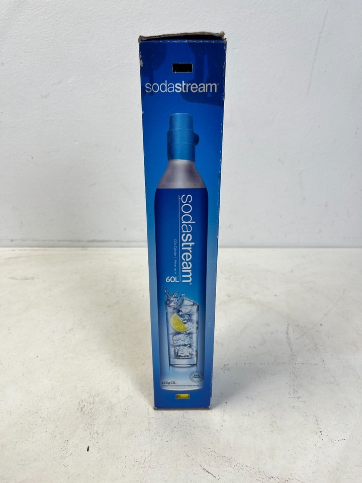 NEW FULL SodaStream Spare Gas Cylinder 60L for Sparkling Water Maker