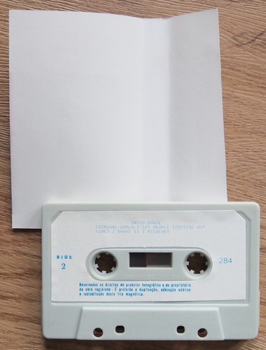 DAVID BOWIE - LET'S DANCE (WATTS 284) PORTUGAL CASSETTE TAPE - Picture 3 of 3