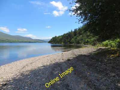 Photo 6x4 Looking eastwards along the shoreline of Loch Arkaig Loch Arkai c2014