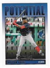 2020 Panini Contenders Potential Cristian Pache Atlanta Braves Baseball #P-9