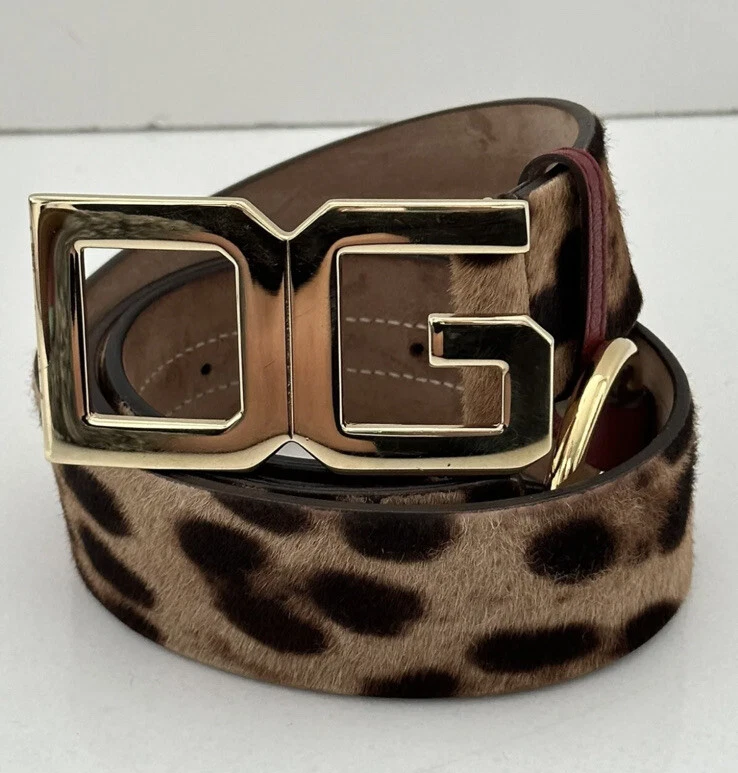 Dolce & Gabbana Calf Fur Leopard Metal Buckle Belt Women Brown Belts DOLCE&GABBANA Leopard-print calf-hair and leather belt | THE  main image 3