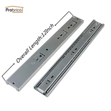 6 Pairs  12 inch Hydraulic Self Closing Ball Bearing Kitchen Drawer Slide Rails