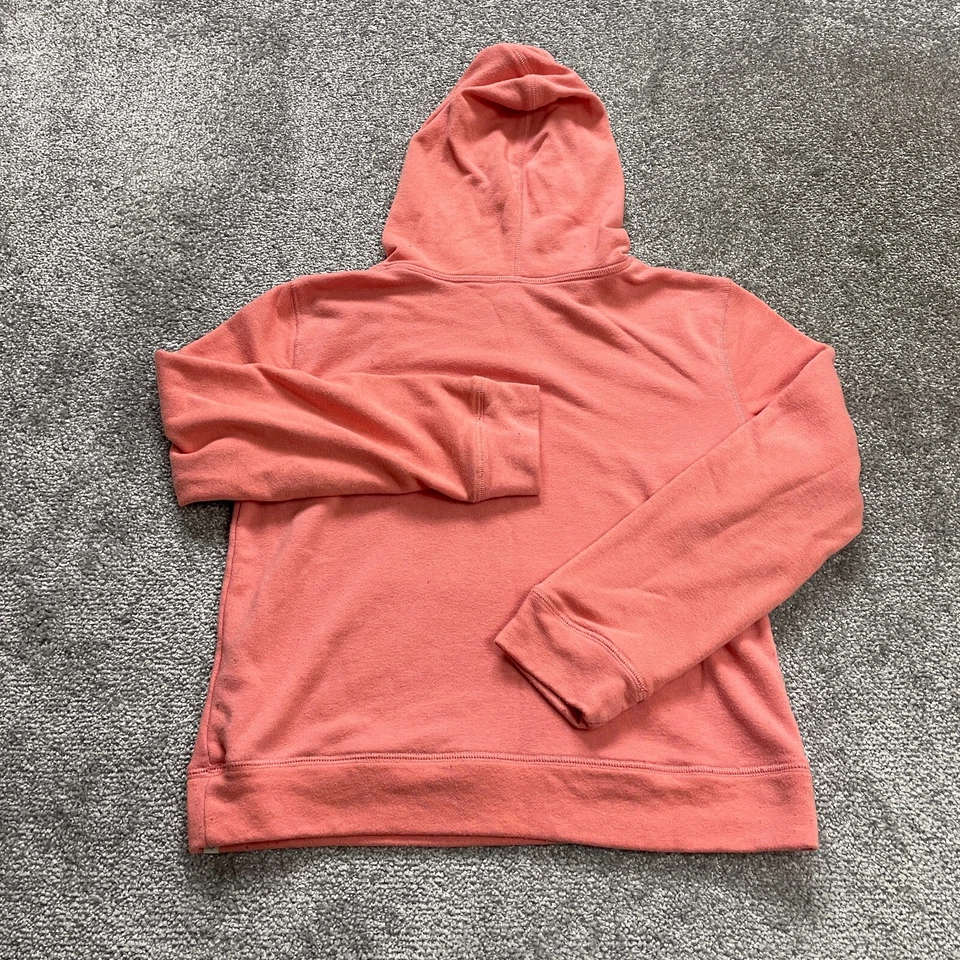 Lucky Brand Hoodie Sweatshirt Girls Kids Large Orange Drawstring Travel Casual - Image 2 of 4