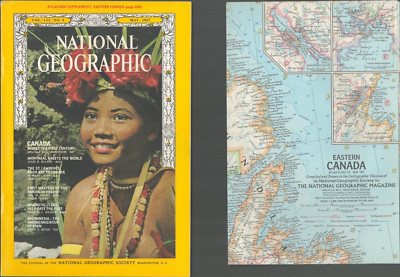 National Geographic, MAY 1967 - WITH MAP- EASTERN CANADA - HOHOKAM INDIANS