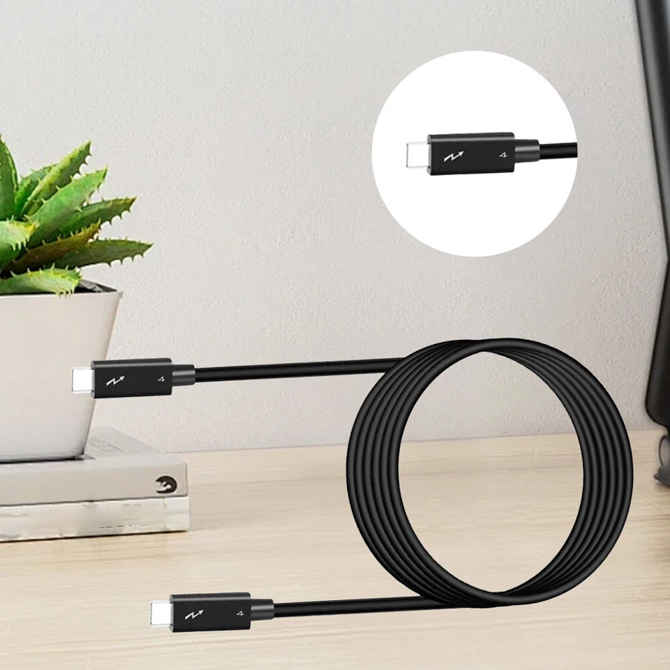 Thunderbolt4 Cable 0.7M 40Gbps 100W 5K 4K Display USB-C Gen 2 Video Cord - Image 3 of 4