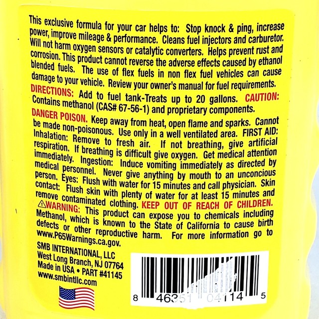 SMB 824441 Performance Octane Treatment 10 Oz Fluids for sale online eBay
