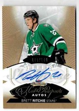 2014-15 FLEER SHOWCASE HOT PROSPECTS BRETT RITCHIE ROOKIE AUTO 109/149 DALLAS