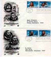 USPS FDC ArtCraft #2220-23 – 1986 22c Arctic Explorers Set ST3131