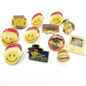 RARE! Vintage Walmart Employee Award Lapel Pin Lot of 12