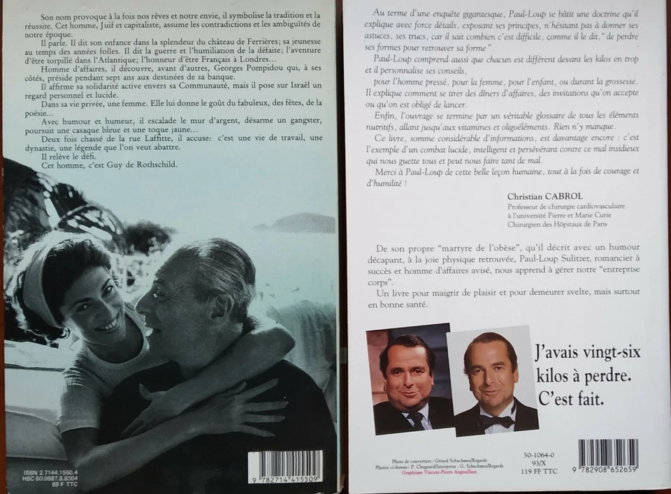 LOTE 2 LIBROS FRANCÉS 1-LE REGIME SULITZER 370 P Y 2-CONTRE BONNE FORTUNE 374 P - Imagen 2 de 2