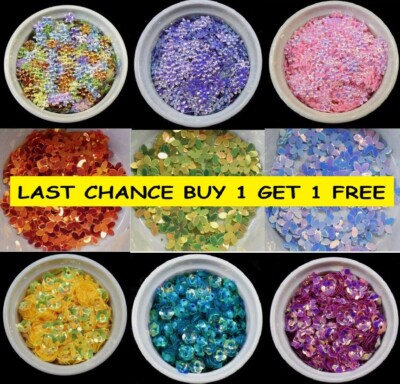 Blumenform lose Pailletten Nähen Basteln Karten basteln 3 Designs 40 Farben 1276 LC