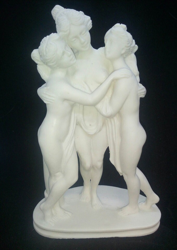 Roman Women Statuette, Made in Italy