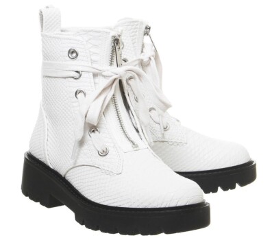 UGG® AUSTRALIA DAREN WHITE LEATHER CHUKKA ANKLE BOOTS UK EUR 40 USA RRP  £150 UK