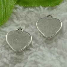 Free Ship 240 pieces tibet silver heart charms 15x14mm B3664