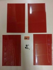 Red Rally Motorsport Mudflaps 50cm x 30cm 3mm MSA x 4 - With Fittings