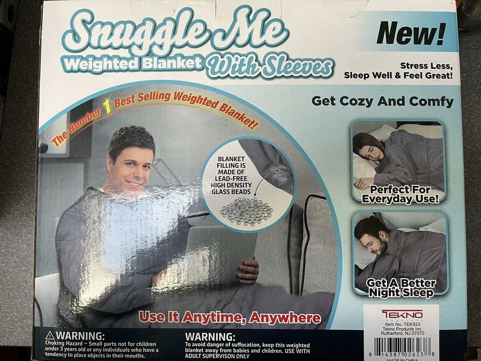 Snuggle Me Weighted Blanket With Sleeves eBay