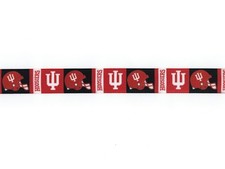 Indiana University Hoosiers Football 7/8" Grosgrain Ribbon 1,3,5,10 yards