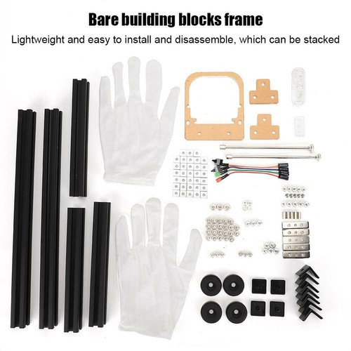 DIY Aluminum Alloy Frame Tempered Glass Mini Computer Case Gaming ATX PC For ITX - Imagen 2 de 10