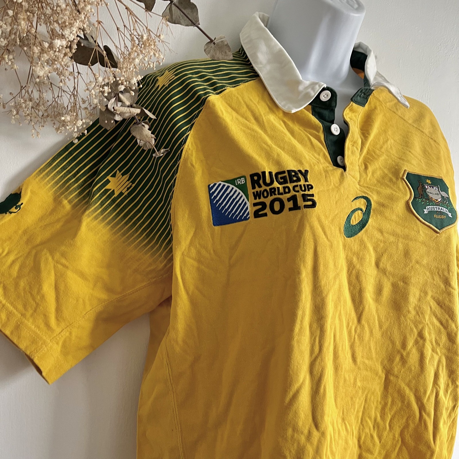 Australian Wallabies 2015 Rugby World Cup Traditional Jersey image 2