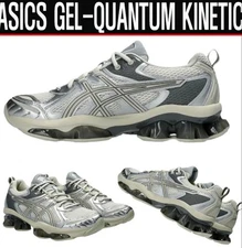 Asics Gel-Quantum Kinetic Men's Sneakers 27.5cm White Light Dust Excellent Box