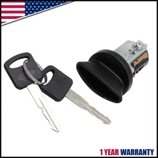 Black Bezel Ignition Lock Cylinder w/ Key For Ford Mercury Lincoln Pickup Truck