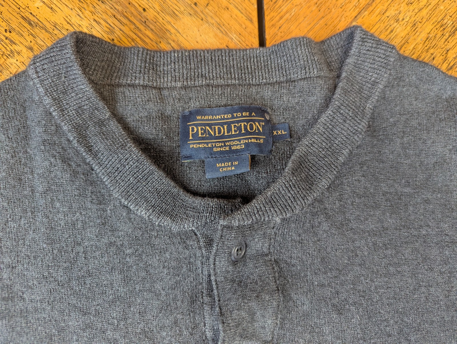 Pendleton Dark Gray Pullover Sweater Size 2XL XXL… - image 2
