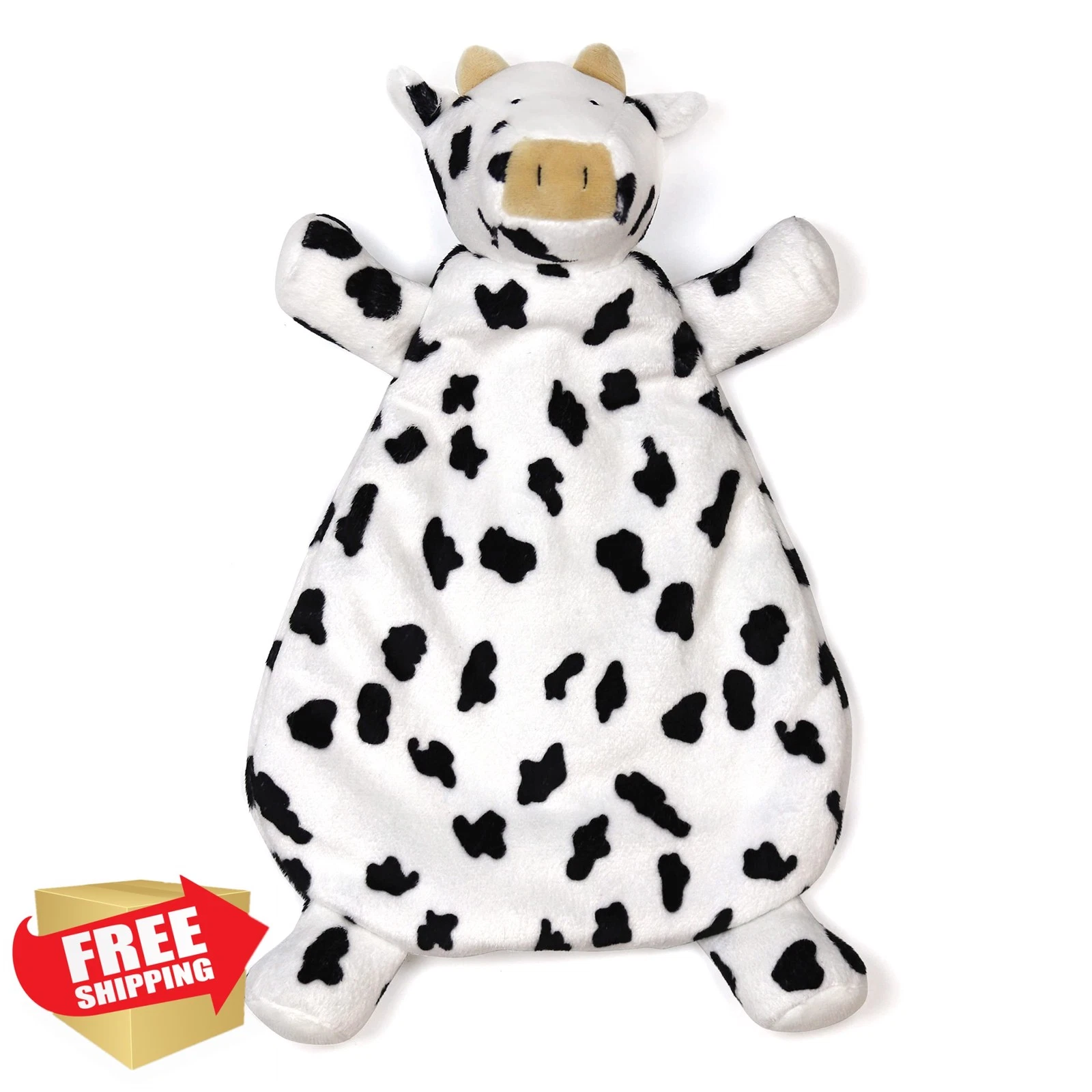 WubbaNub Cow Lovey Pacifier Holder