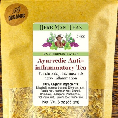 Proven Ayurvedic Anti-Inflammatory Tea for chronic joint, muscle or nerve pain