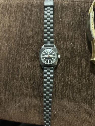 Timex Rally Vintage Ladies Racing Manual Wind Up Watch Black 1960s Classic