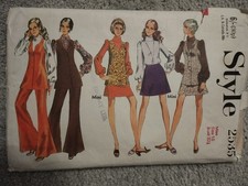 Style 1970s Vintage Sewing Pattern 2535 Misses' Separates Size 10 Bust 32.5"