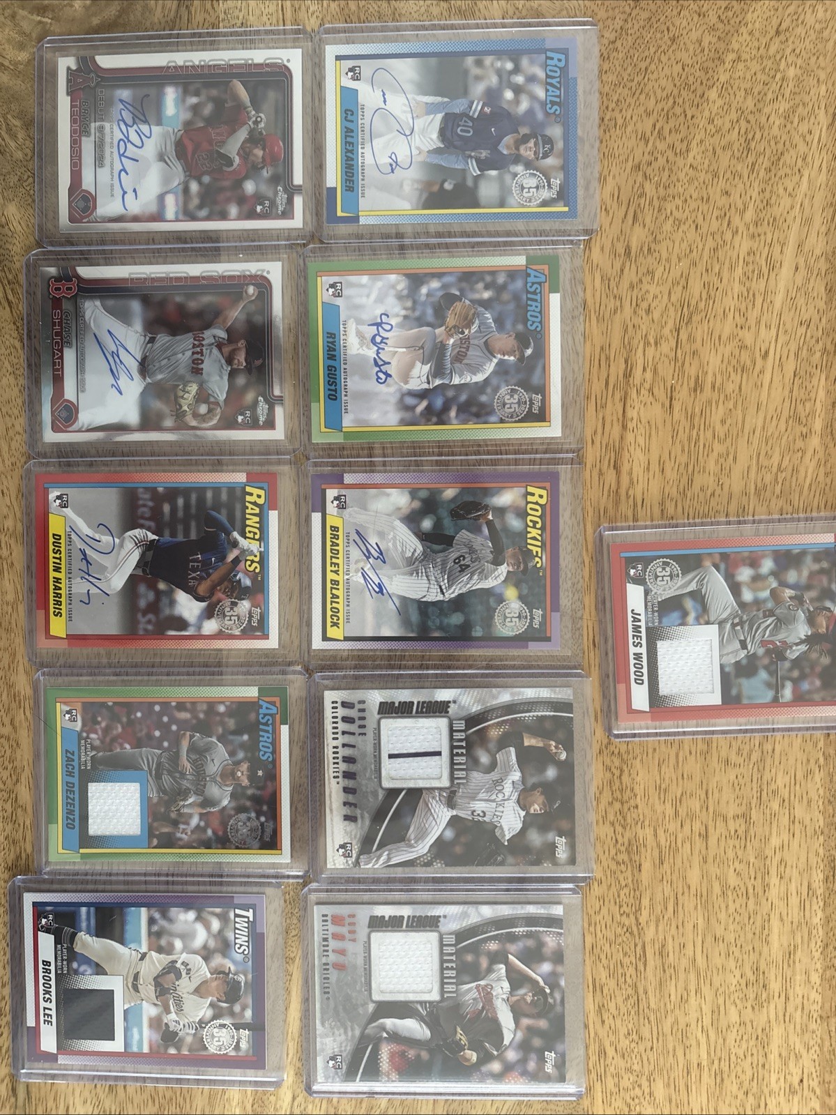 2025 Topps Rookie Auto/relic Lot