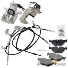 ATEC 2x BREMSSATTEL+SATZ BREMSBELÄGE+2x HANDBREMSSEIL HI FÜR VW PASSAT 3B 3BG
