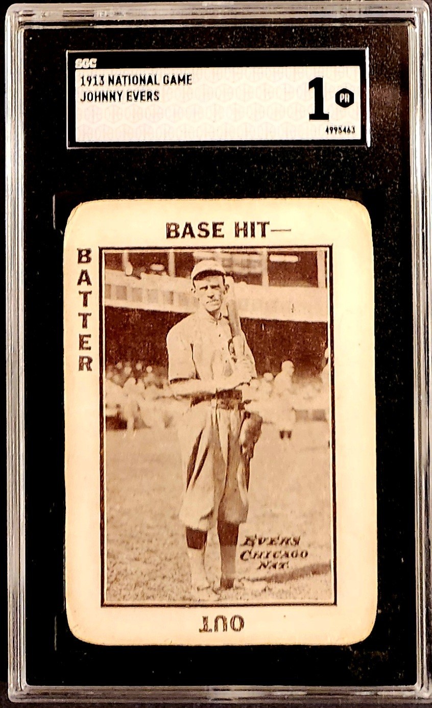 1913 WG5 National Game Johnny Evers SGC 1 PR Chicago Cubs HOF