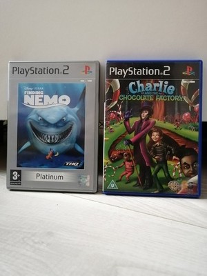 Sony PlayStation 2 Bundle: Finding Nemo Platinum / Charlie & Chocolate Factory