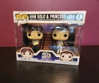 Funko Pop! Star Wars Han Solo & Princess Leia 2 pack 40th Empire