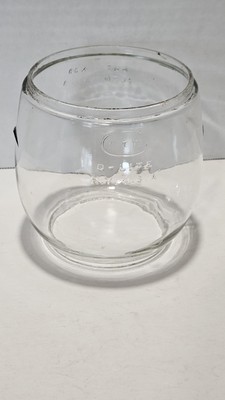 Vintage Dietz D-Lite H Loc Nob Clear Glass Lantern Globe