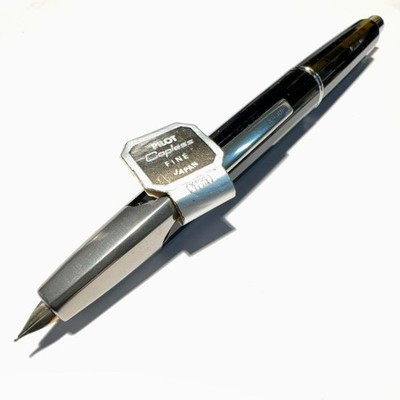 PILOT Capless Fountain Pen with Tag, Black 14K Nib, F Hexahedra